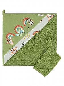 Wholesale - Civil Baby - Green - Baby-Towel-S Size (Of 2) 2