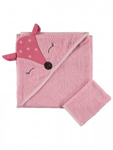 Wholesale - Civil Baby - Dusty Rose - Baby-Towel-S Size (Of 4) 4 Pieces