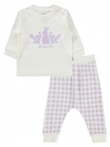 Wholesale - Civil Baby - Pink-Damson - Baby-Set-68-74-80-86 Month (1-1-1-1) 4