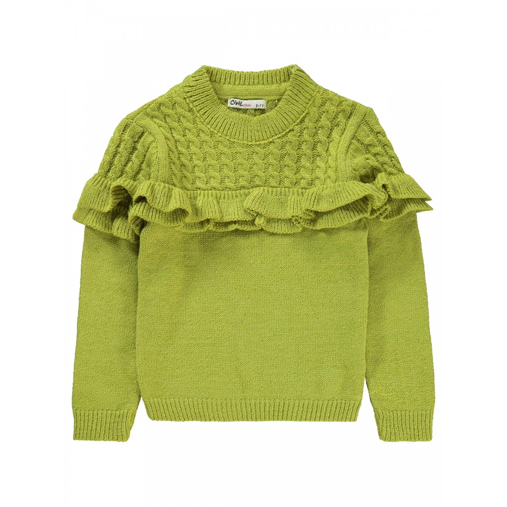 Civil Girls - Green - Girl-Sweater-6-7-8-9 Year (1-1-1-1) 4