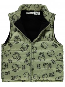 Hello Kitty - Green - Girl-Waistcoat-2-3-4-5 Year (1-1-1-1) 4