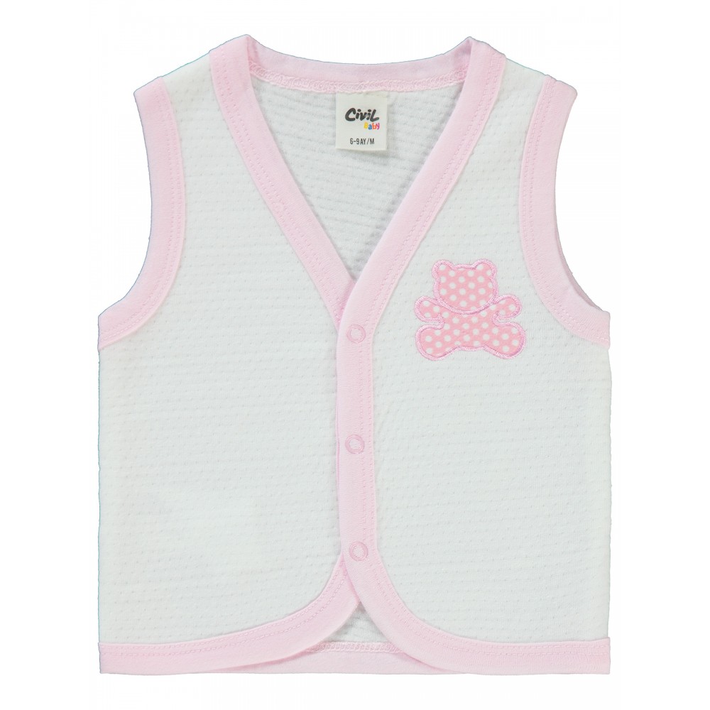 Civil Baby - Pink - Baby-Waistcoat-68-74-80-86 Month (1-1-1-1) 4