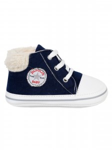 Papulin - Navy - Baby-Booties-17-18-19 Number (4-4-4) 12