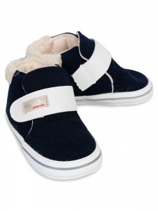 Papulin - Navy - Baby-Booties-17-18-19 Number (4-4-4) 12