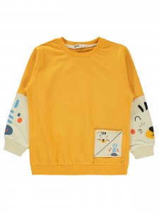 Civil Boys - Mustard - Boy-Sweatshirt-2-3-4-5 Year (1-1-1-1) 4