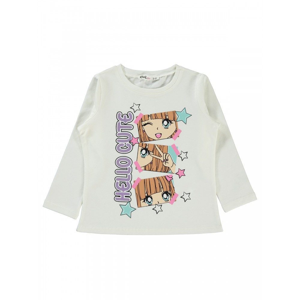 Civil Girls - Ecru - Girl-Sweatshirt-2-3-4-5 Year (1-1-1-1) 4