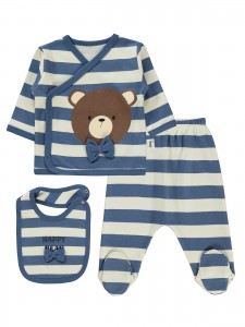 Civil Baby - Soft Blue - Baby-Snapsuit Sets-50 Month (Of 2 ) 2