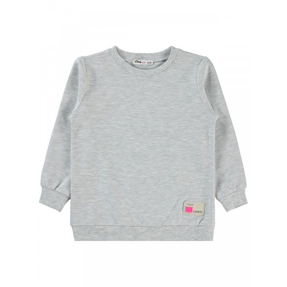 Civil Girls - Ecru Melange - Girls-Sweatshirt-2-3-4-5 Year (1-1-1-1) 4