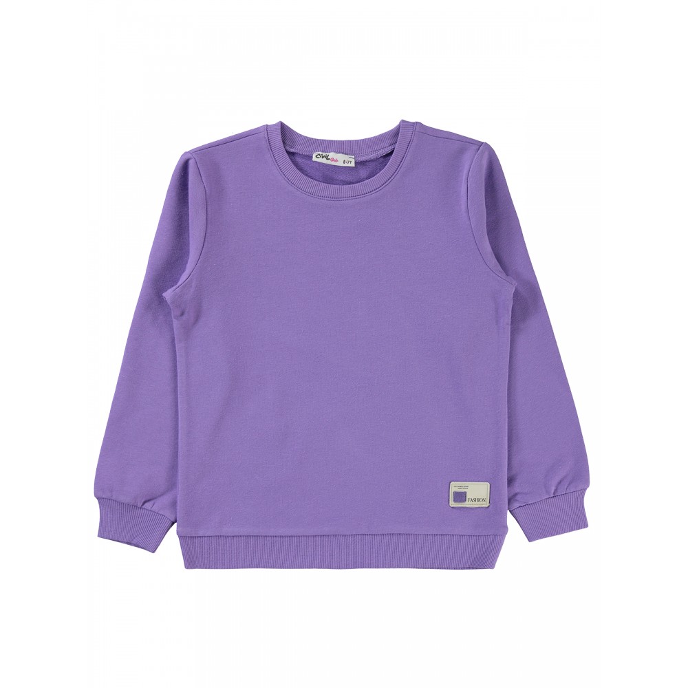 Civil Girls - Metal Lavendar Lilac - Girls-Sweatshirt-6-7-8-9 Year (1-1-1-1) 4