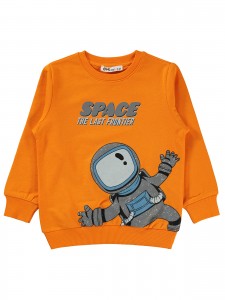 Civil Boys - Light Orange - Boys-Sweatshirt-2-3-4-5 Year (1-1-1-1) 4