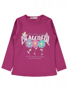 Civil Girls - Amaranth Color - Girls-Sweatshirt-2-3-4-5 Year (1-1-1-1) 4