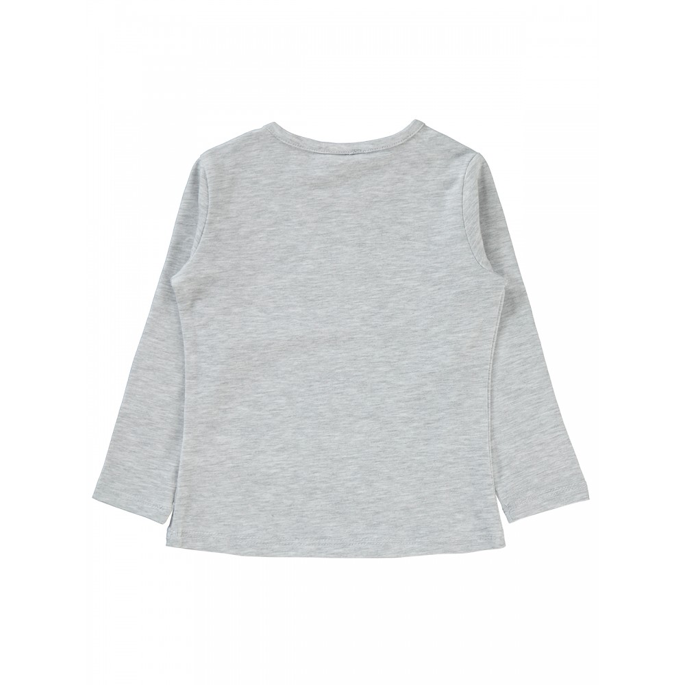 Civil Girls - Heather Gray Melange - Girls-Sweatshirt-2-3-4-5 Year (1-1-1-1) 4