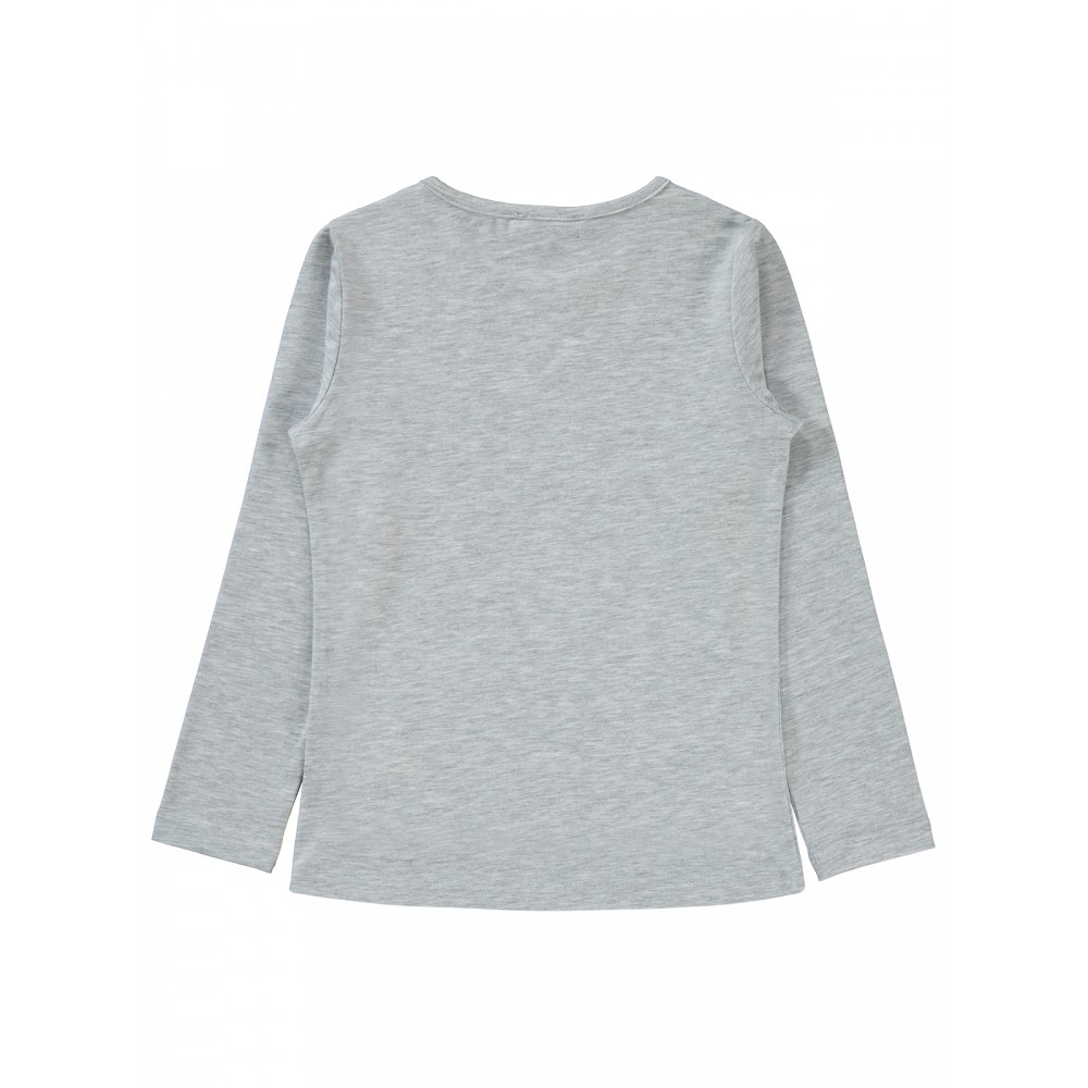 Civil Girls - Heather Gray Melange - Girls-Sweatshirt-6-7-8-9 Year (1-1-1-1) 4