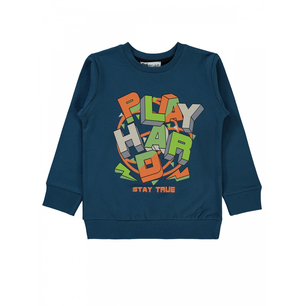 Civil Boys - Dark Petrol - Boys-Sweatshirt-2-3-4-5 Year (1-1-1-1) 4