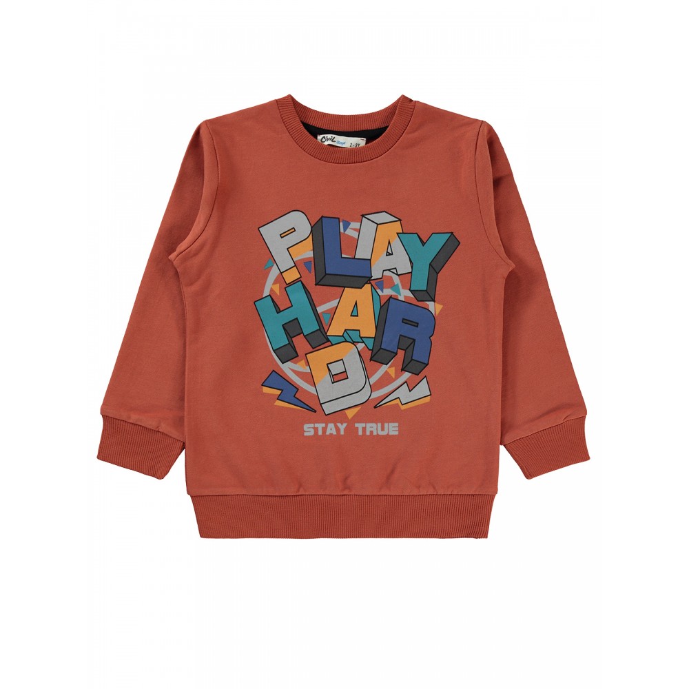 Civil Boys - Dark Copper - Boys-Sweatshirt-2-3-4-5 Year (1-1-1-1) 4