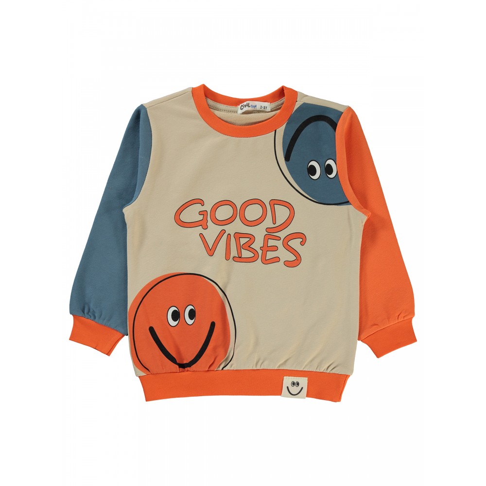 Civil Boys - Orange - Boys-Sweatshirt-2-3-4-5 Year (1-1-1-1) 4