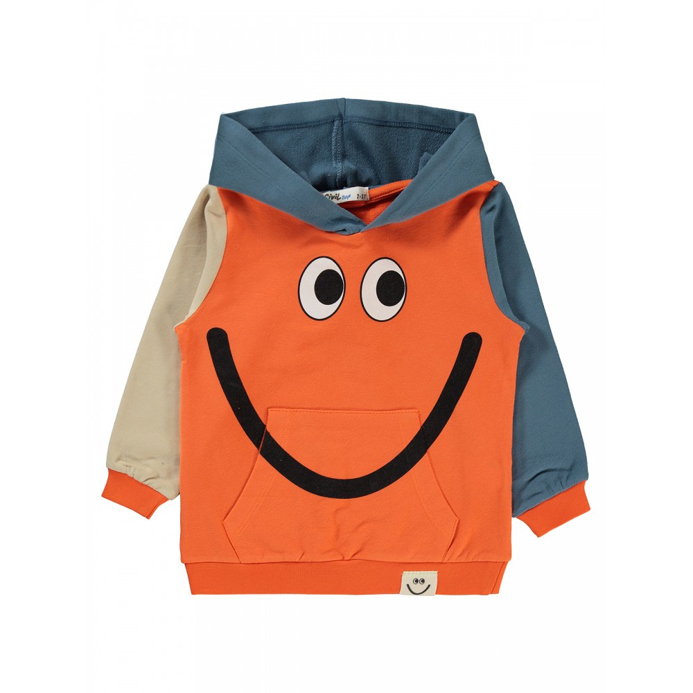 Civil Boys - Orange - Boys-Sweatshirt-2-3-4-5 Year (1-1-1-1) 4