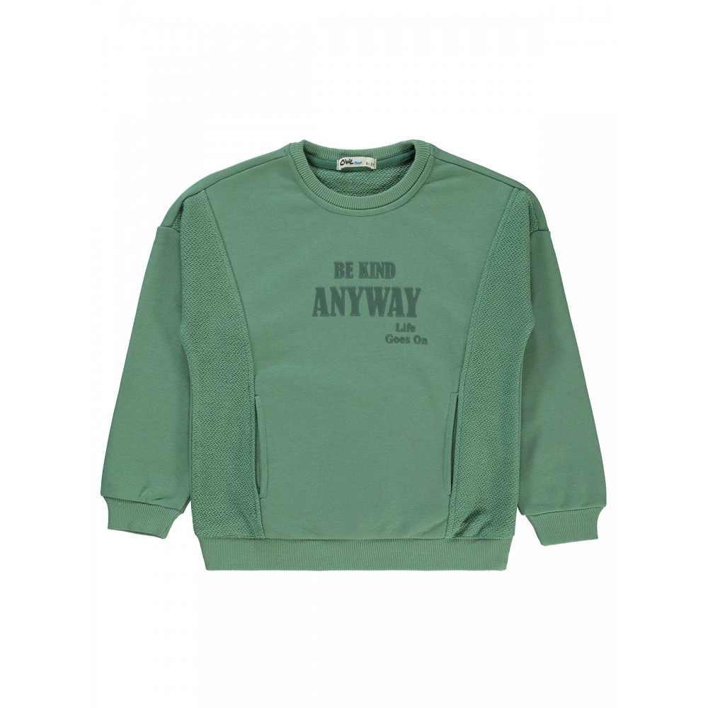 Civil Boys - Green - Boys-Sweatshirt-10-11-12-13 Year  (1-1-1-1) 4