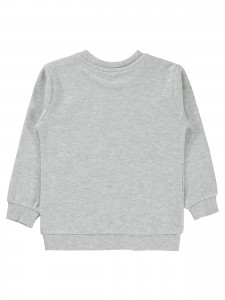 Civil Girls - Heather Gray Melange - Girls-Sweatshirt-2-3-4-5 Year (1-1-1-1) 4