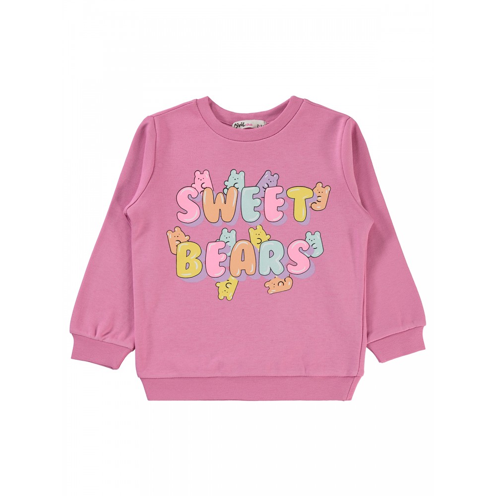 Civil Girls - Peony Pink - Girls-Sweatshirt-2-3-4-5 Year (1-1-1-1) 4