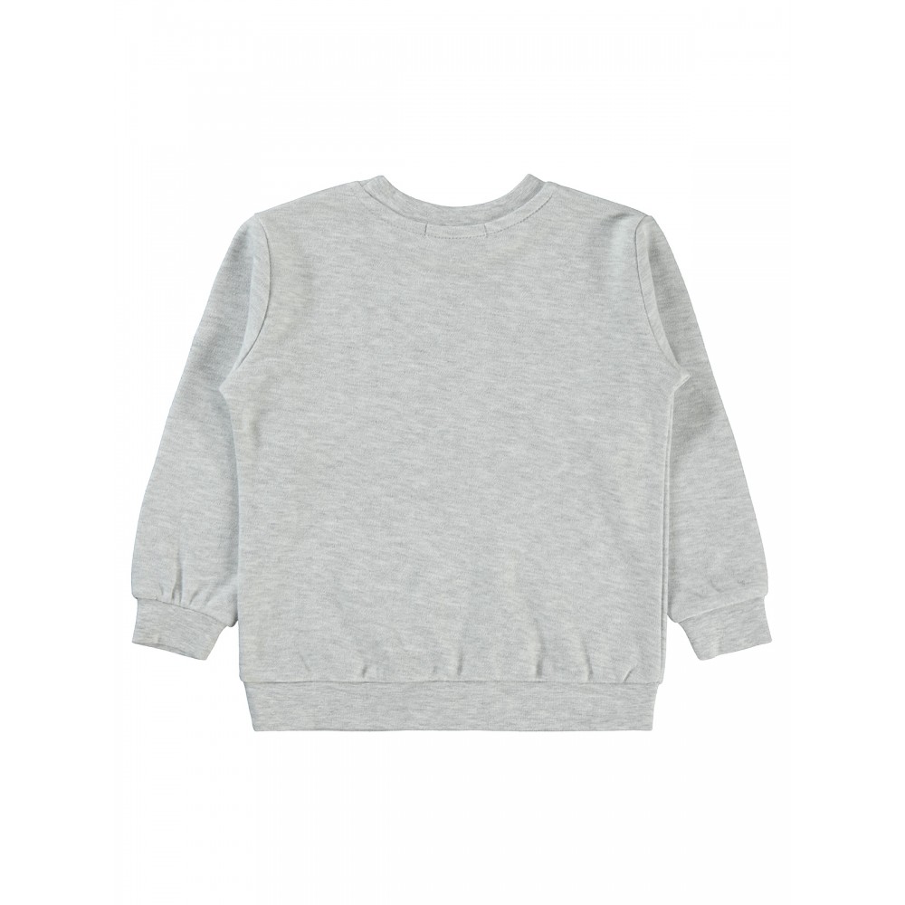 Civil Girls - Heather Gray Melange - Girls-Sweatshirt-2-3-4-5 Year (1-1-1-1) 4