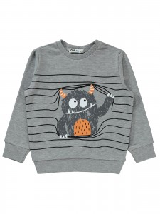 Civil Boys - Gray Melange - Boys-Sweatshirt-2-3-4-5 Year (1-1-1-1) 4