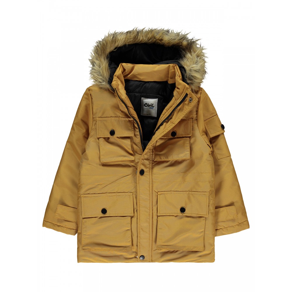 Civil Boys - Mustard - Boys-Coat-10-11-12-13 Year  (1-1-1-1) 4