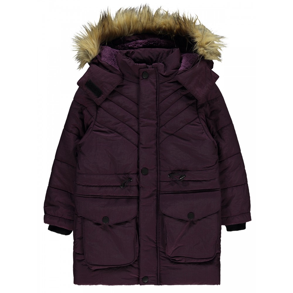 Civil Girls - Plum - Girls-Coat-6-7-8-9 Year (1-1-1-1) 4