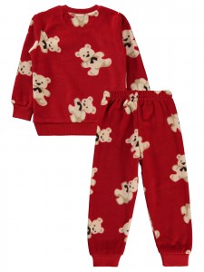 Civil Girls - Red - Girls-Pajama Set-2-3-4-5 Year (1-1-1-1) 4