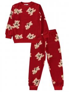 Civil Girls - Red - Girls-Pajama Set-6-7-8-9 Year (1-1-1-1) 4