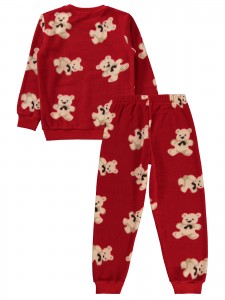 Civil Girls - Red - Girls-Pajama Set-6-7-8-9 Year (1-1-1-1) 4