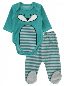 Civil Baby - Light Petrol - Baby-Pajama Set-56-62-68 Month(1-1-1) 3