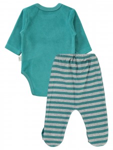 Civil Baby - Light Petrol - Baby-Pajama Set-56-62-68 Month(1-1-1) 3