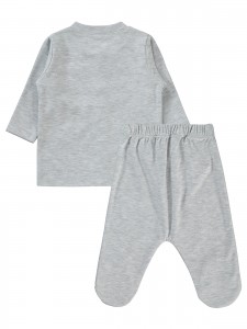 Civil Baby - Gray Melange - Baby-Pajama Set-56-62-68 Month(1-1-1) 3