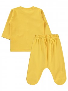 Civil Baby - Mustard - Baby-Pajama Set-56-62-68 Month(1-1-1) 3