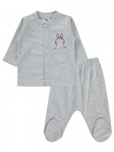 Civil Baby - Gray Melange - Baby-Pajama Set-56-62-68 Month(1-1-1) 3