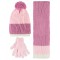 Civil Girls - Dusty Rose - Girls-Scarf, Beanie, and Gloves Sets-S Size (Of 4) 4