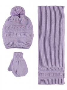 Civil Girls - Lilac - Girls-Scarf, Beanie, and Gloves Sets-S Size (Of 4) 4