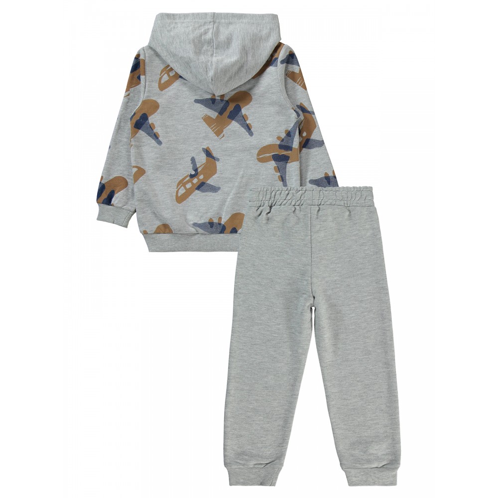 Civil Boys - Gray Melange - Boys-Tracksuit-2-3-4-5 Year (1-1-1-1) 4