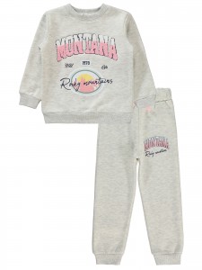 Civil Girls - Ecru Melange - Girls-Tracksuit-2-3-4-5 Year (1-1-1-1) 4