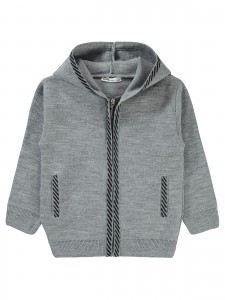 Civil Boys - Gray Melange - Boys-Cardigan-2-3-4-5 Year (1-1-1-1) 4