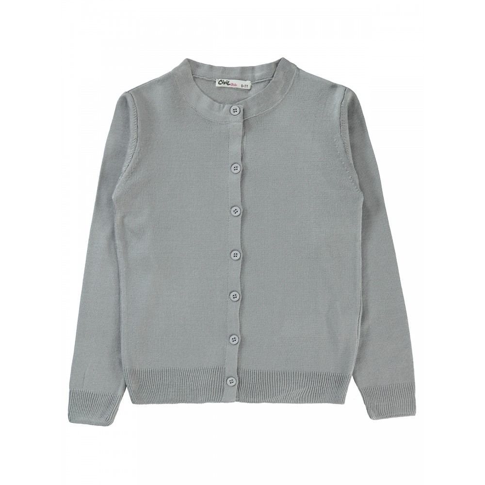 Civil Girls - Gray - Girls-Cardigan-10-11-12-13 Year  (1-1-1-1) 4