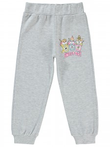 Civil Girls - Heather Gray Melange - Girls-Track Pants-2-3-4-5 Year (1-1-1-1) 4