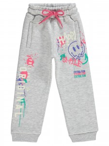 Civil Girls - Heather Gray Melange - Girls-Track Pants-2-3-4-5 Year (1-1-1-1) 4