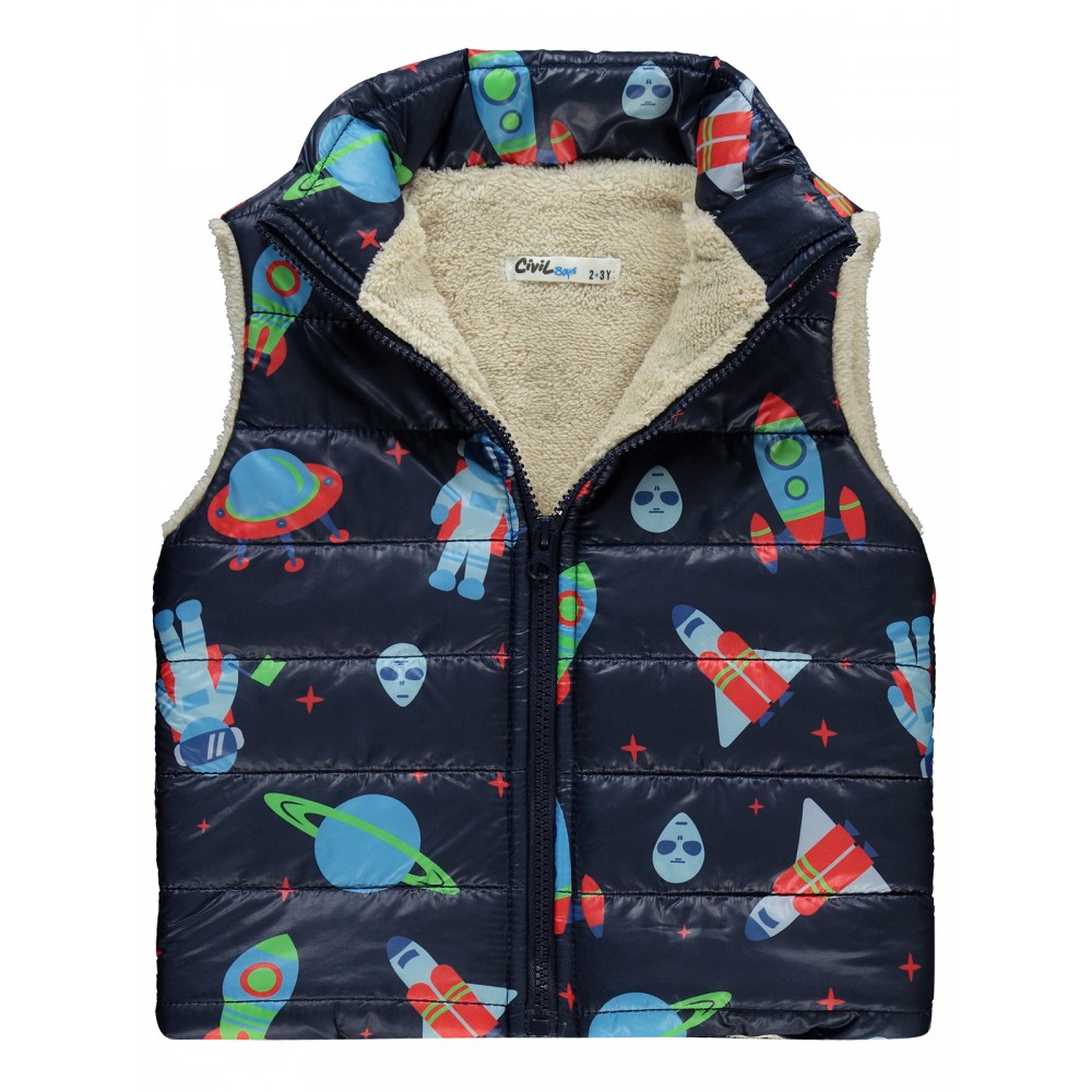 Civil Boys - Navy - Boys-Vest-2-3-4-5 Year (1-1-1-1) 4