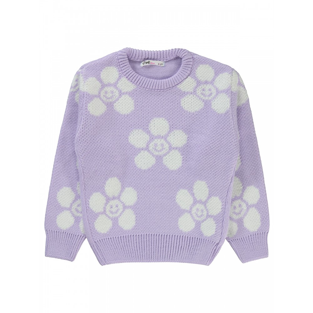 Civil Girls - Delicate Lavender - Girls-Sweater-2-3-4-5 Year (1-1-1-1) 4