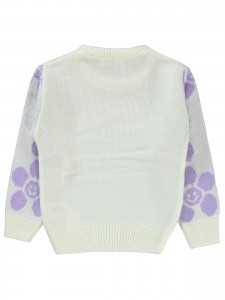 Civil Girls - Ecru-Lilac - Girls-Sweater-2-3-4-5 Year (1-1-1-1) 4