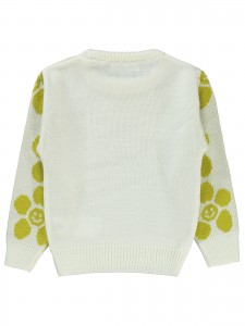 Civil Girls - Ecru-Green - Girls-Sweater-2-3-4-5 Year (1-1-1-1) 4