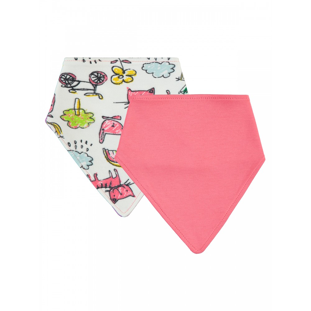 Civil Baby - Pomegranate - Baby-Baby Bib-S Size (Of 6) 6