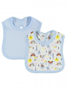 Civil Baby - Baby Blue - Baby-Baby Bib-S Size (Of 6) 6